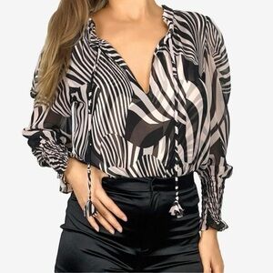 NEW with tags Misa Los‎ Angeles Siena Top in Casablanca Black - S